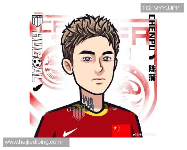 中国足球明星卡通头像创意设计展现球场魅力与个性风采